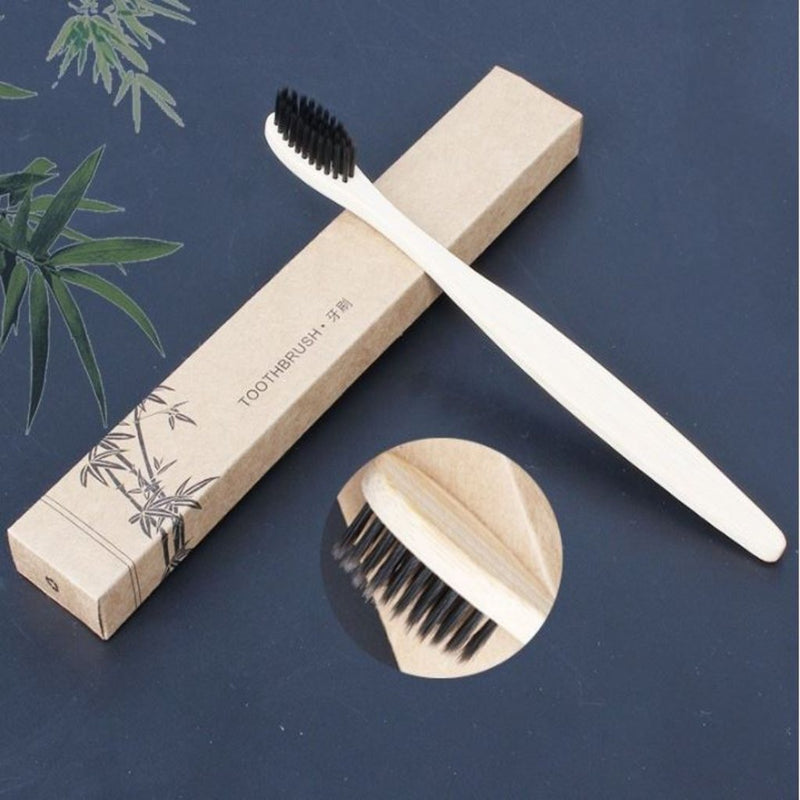 Cepillos de dientes de bambú, ecológicos, packs de 1, 5 o 10 cepillos de bambú - Bavalu