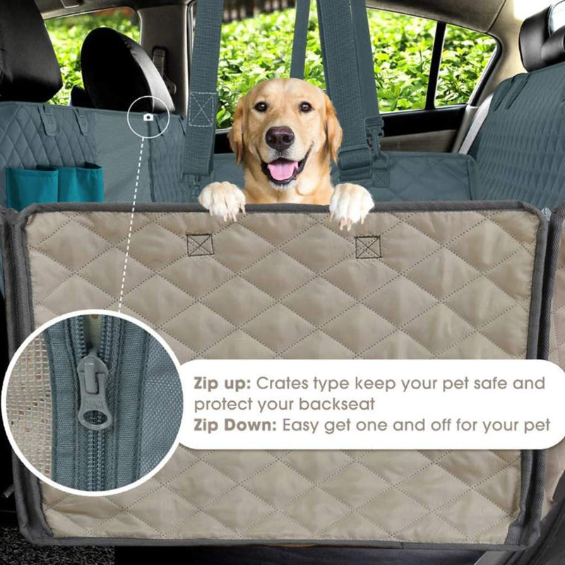 Funda de coche para perros, 2 tamaños, impermeable, cinturón de seguridad - Bavalu