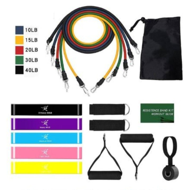 Kit de bandas elásticas, todo el cuerpo, 3 kits de resistencia - Bavalu