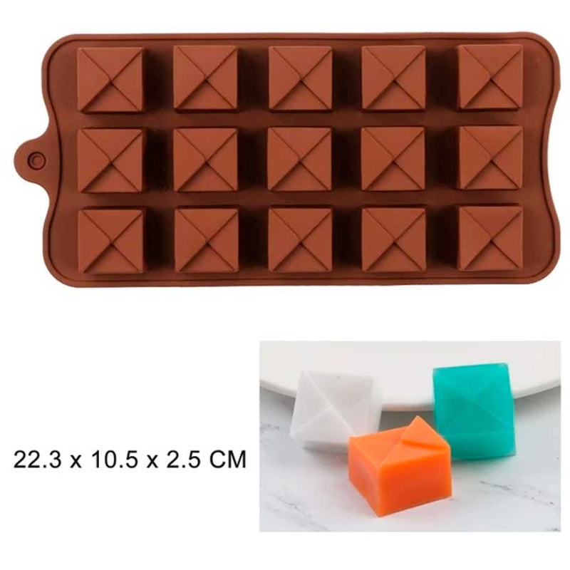 Molde de chocolate, silicona, chocolate y gominolas, 19 modelos - Bavalu
