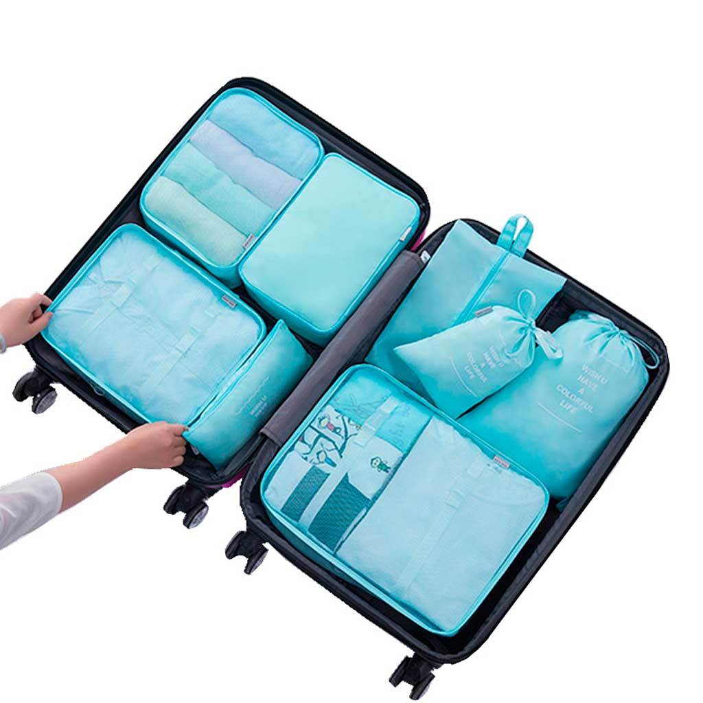 Organizador de maleta, 8 unidades, bolsas de almacenamiento