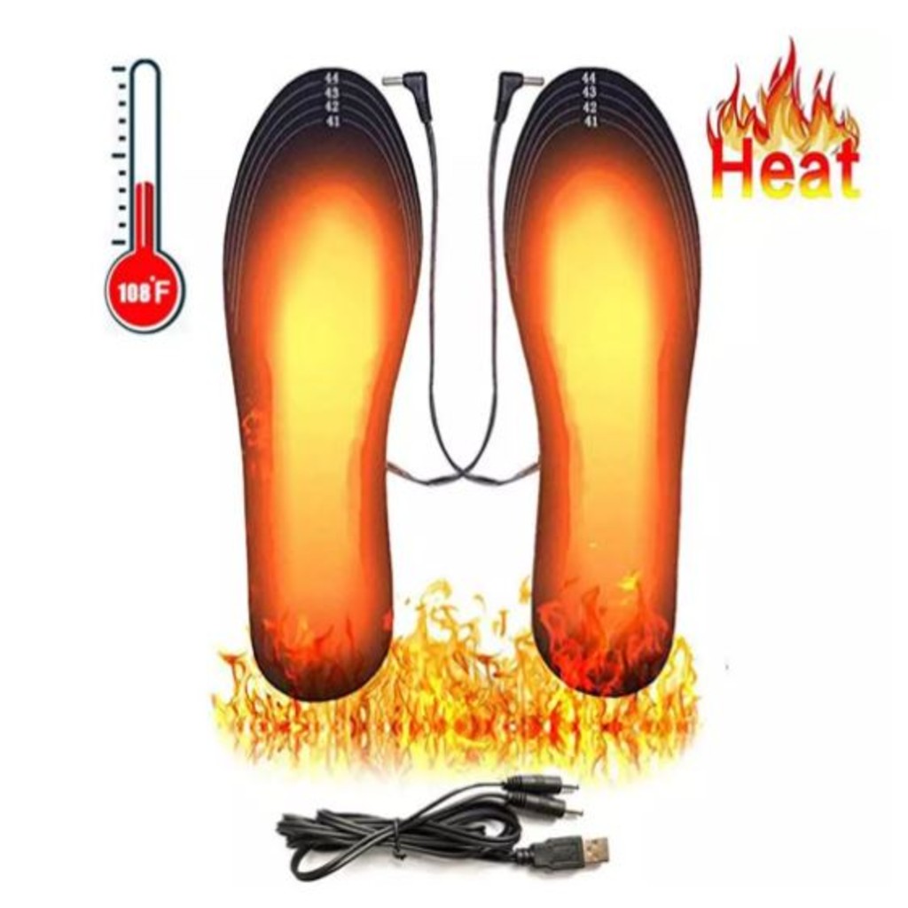 BESPORTBLE Plantillas calefactables para zapatos, plantillas de botas  térmicas, plantillas de pies calefactables, plantillas térmicas eléctricas